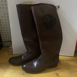 FRYE Lindsay Logo Reißverschluss Reitstiefel Größe 9b - Bild 1 von 10