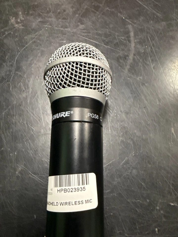 Shure PG58 Handheld Wireless Microphone -Untested, AS IS, Used (HPB023935) - Image 1 of 1