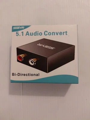 5.1 Audio Console Converter Stereo RCA Convert to 3X 3.5mm AUX 1/8" Passive - Image 1 of 2