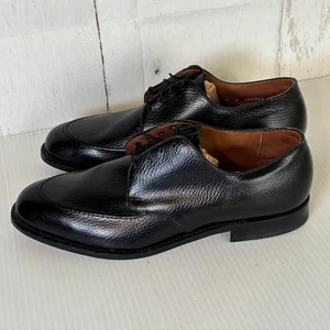 ET Wright Shoes Mens Size 10 Black Leather Split Toe Derby Oxford Dress Made USA - Picture 1 of 20