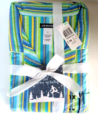NEW - Joe Boxer Women 1X 2-Piece Flannel Pajama Sleep Set - Image 1 of 4