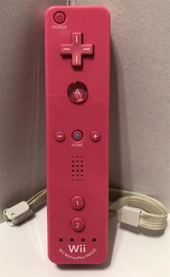 Pink Official OEM Nintendo Wii Remote Controller RVL-036 Motion Plus Tested - Image 1 of 4