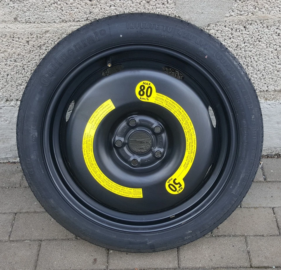 Ersatzrad Notrad Audi A3 8P Golf 5 6 Golf Plus Touran 1T  125/70 R 18 1K0601027B - Bild 1 von 4