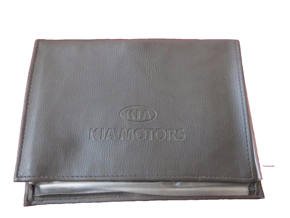 KIA LEATHER CASE FOR OWNERS MANUAL OPERATORS USER GUIDE - Image 1 of 1
