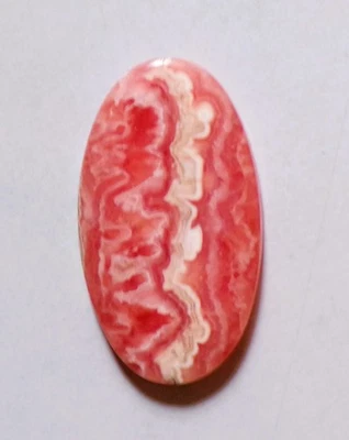 55.15 Cts Natural Rhodochrosite Cabochon Loose Gemstone 40X23X5MM 14 - Image 1 of 3