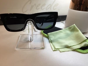 Sunbuddies Black Sunglasses Greta Black Frame and Lens - Picture 1 of 4