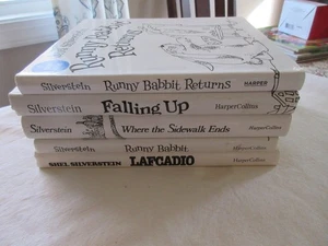 Lot of 5 Shel Silverstein Hardback Books Runny Babbit Lafcadio Falling Up Sidewa - Bild 1 von 3