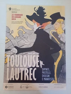 Henri de Toulouse Lautrec manifesto pubblicitario mostra 2024 33x23 cm - Picture 1 of 3