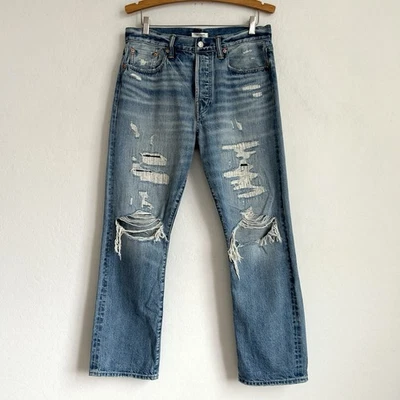 American Eagle AE77 Jeans Men 30x32 Japanese Selvedge Straight Loose Blue *READ - Image 1 of 4