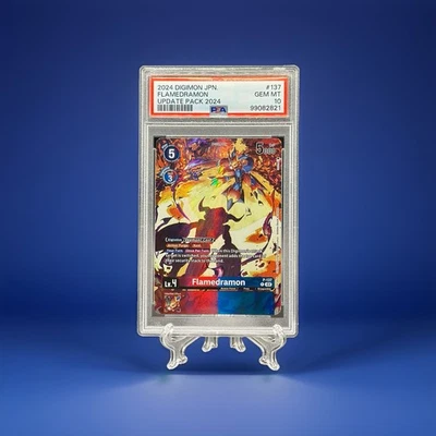 Flamedramon Update Pack Promo DIGIMON CARD GAME PSA 10 GEM MINT POP 1 - Image 1 of 2