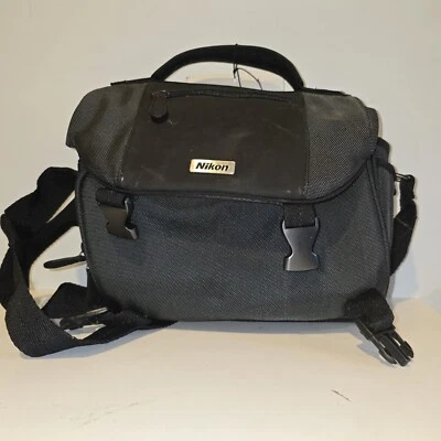 Nikon DSLR Bolso de Mano de Hombro Estuche Lona Negro Ajustable con DVD de Inicio Foto 1 de 4
