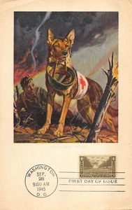 934 3c Army, unlisted cachet on oversized folder (Man's Best Friend) [386308] - Picture 1 of 1