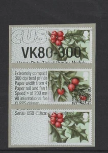 WINTER GREENERY R17YAL CUSTOM TEST STRIP TYPE 2 THIN LETTERS QR CODE NCR POST GO - Picture 1 of 1