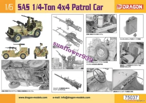 DRAGON 75037 1/6 WWII SAS 1/4-Ton 4x4 Patrol Car Model Kit - Picture 1 of 2