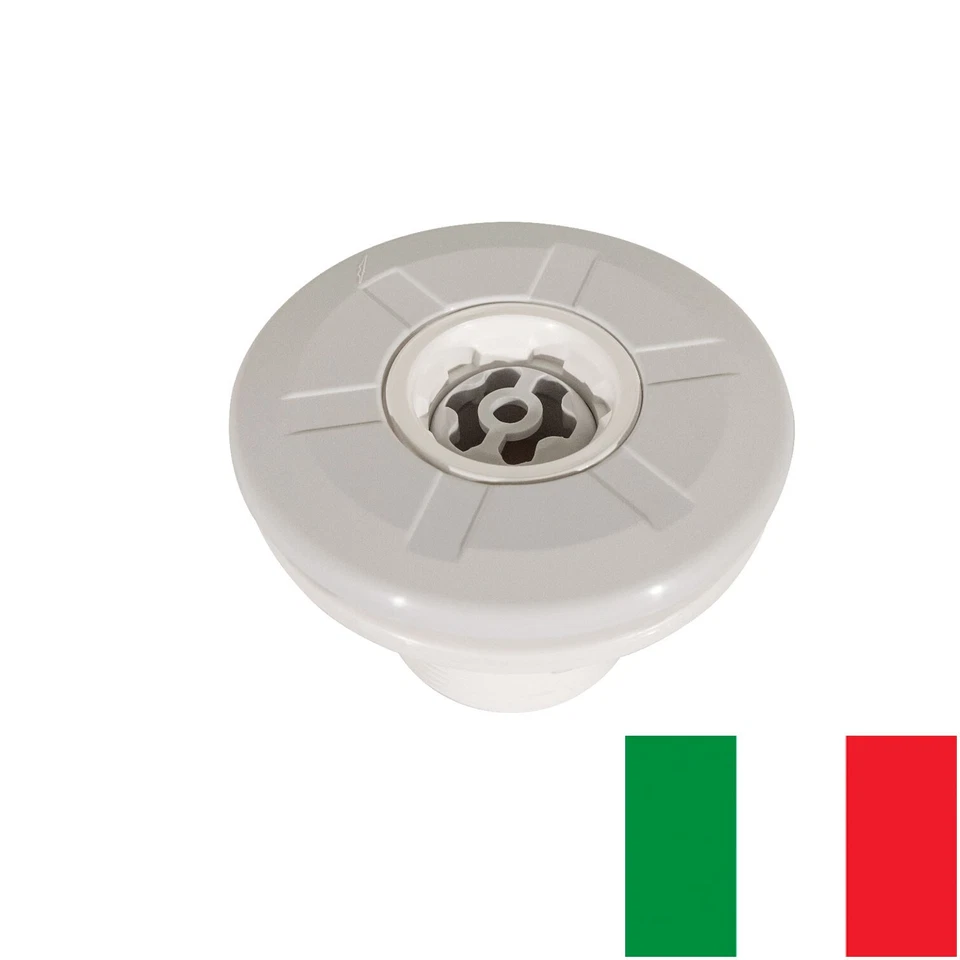 Bocchetta di immissione bianca CP3 attacco 2" x d.50 per piscine cemento e liner - Immagine 1 di 1