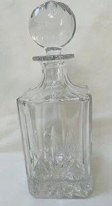Marquis By Waterford “Brookside” Cut Crystal Square Decanter W/Cut Round Stopper - Picture 1 of 12