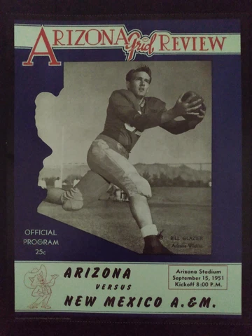 Arizona Wildcats Football Vintage Game Day Football Program Poster 11" x 14" Cover