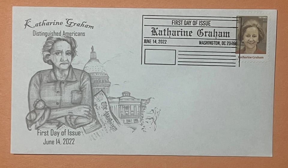 2022 Katherine Graham Single W/BWP First Day Of Issue - Image 1 of 1