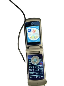 Vintage Motorola MOTOKRZR K1, Flip Cell Mobile Phone, Bluetooth GSM - Afbeelding 1 van 9