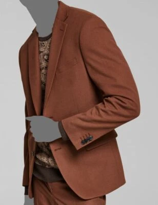 $360 Alfani Mens Brown Slim-Fit Stretch Solid Blazer Suit Coat Jacket Size 46R - Image 1 of 3