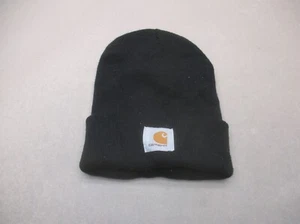 Carhartt Talla Única Unisex Negro Elastizado Suave Tejido Puños Invierno Gorro Sombrero 8U - Imagen 1 de 4