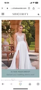 justin alexander wedding dress size Us 14 - Picture 1 of 14