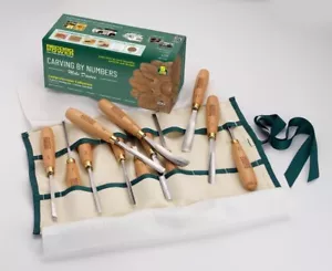 Record Power 50001 12-teiliges Schnitzen nach Zahlen umfassendes Schnitzwerkzeug-Set - Bild 1 von 4