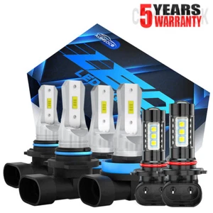 For Ford F 150 2015-2023 12000K Front LED Headlight High/Low Beam Fog Light Bulb - Picture 1 of 14