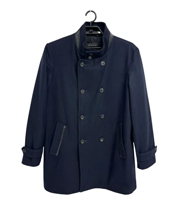 Casaco de lã masculino INC International Concepts mistura peito azul marinho tamanho XL - Imagem 1 de 4