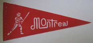 Alter Vintage 70er Jahre "Montreal" Baseball Wimpel *H689 - Bild 1 von 2