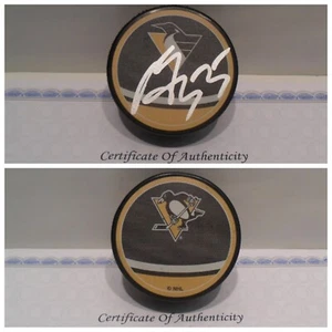 Sergei Gonchar Autograph Signed Pittsburgh Penguins Puck Reverse Retro Puck COA - Picture 1 of 3
