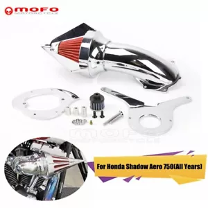 Motorcycle Spike Air Intake Cleaner Filter Kit For Honda Shadow Aero 750 VT750C - Picture 1 of 9