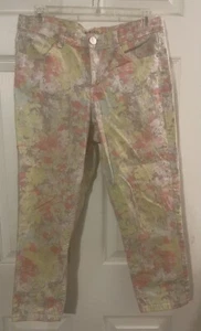 Women’s Style & Co. Jeans Cute & Colorful Capri Pants Slim Leg Size 8 - Picture 1 of 8