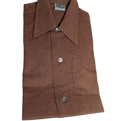 CAMISA HIPPY DELGADA MANCHA ROSA ELY SALMON AÑOS 70 NIÑO 2T Vintage EE. UU. NUEVA Foto 1 de 4