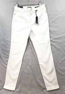 David Bitten Buffalo Ivy Hi Rise Skinny Jeans Womens White Tapered Leg 30 - Picture 1 of 12