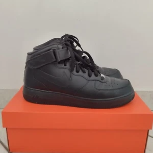 Nike Air Force 1 Black Mid - Picture 1 of 5