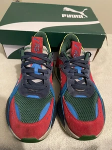 Puma RS-X Market 37444501 Mens Green Red Mesh Lace Up Low Top Sneakers Sz 8.5 - Picture 1 of 7