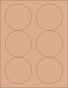 6 SHEETS 3-1/3 INCH ROUND BLANK KRAFT STICKERS LABELS RUSTIC EARTHY SMOOTH - Bild 1 von 1