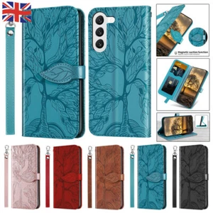 For Samsung S24 S23 S22 S21 S20+ FE Ultra 10 Note Wallet Case Leather Flip Cover - Picture 1 of 62