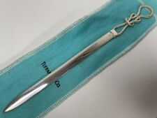 Tiffany & Co. Paper Knife Rope Design Sterling Silver Letter Opener