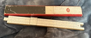Frederick Post Co. Slide Rule Mannheim Type 1447 Sun Hemmi Japan Made With Box - Picture 1 of 2