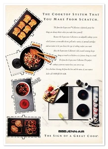 Jenn-Air Expressions Collection Cooktop Vintage 1992 Full-Page Print Magazine Ad - Picture 1 of 4