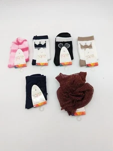 Zubii Toddler Girls Fashion Socks Size 4 Lot of 6 Pairs NWT Shoe Size 25-27 EU - Picture 1 of 11