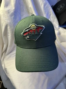 Cappello Berretto Baseball Minnesota Wild Adulto Grande Verde '47 NHL Regolabile - Foto 1 di 4