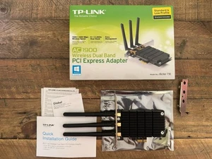 TP-Link WiFi Wireless Card Archer T9E 1900Mbps PCIe Low Profile & Standard - Afbeelding 1 van 3