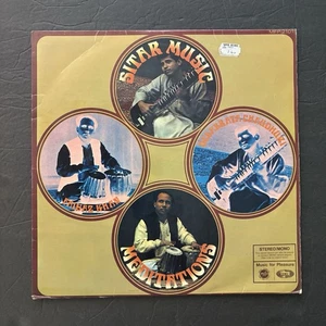 DEBABRATA CHAUDHURI & FAIYAZ KHAN Sitar Music Meditations 1968 UK 1st Inner - Picture 1 of 9