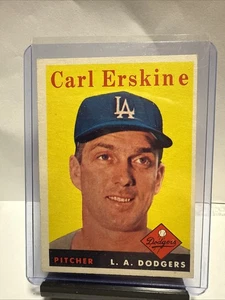 1958 Topps Carl Erskine #258 La Dodgers - Bild 1 von 10