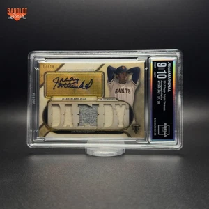 2017 Topps Triple Threads Juan Marichal Patch Auto /18 – Giants HOF SSP - Picture 1 of 2