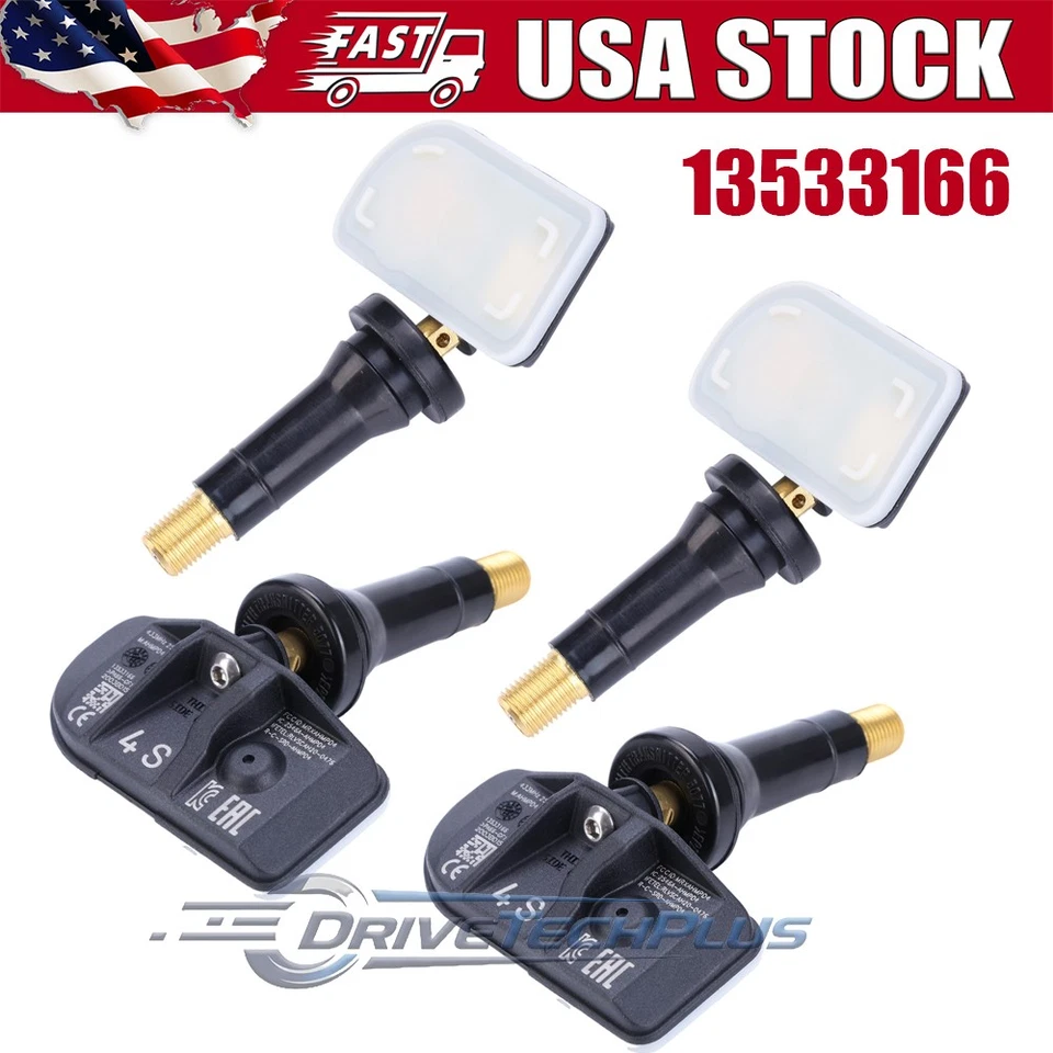 4x Tire Pressure Sensor TPMS 13533166 For 2021+ Cadillac Escalade Chevy Suburban - Image 1 of 4