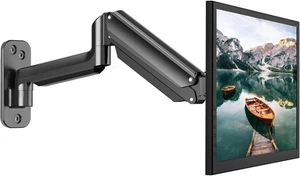Single Monitor Wall Mount for 13-32 Inch Screens, Adjustable Bracket - Picture 1 of 12